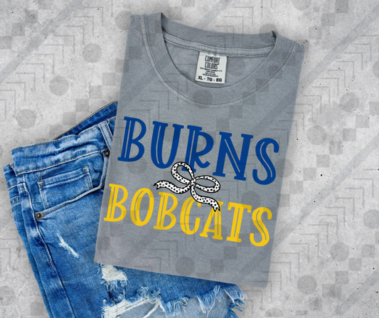 Burns Bobcats Dalmatian Bow