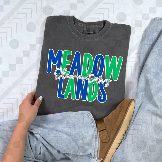 Meadow Lands Elementary Summer School Colors *Blue and Green*