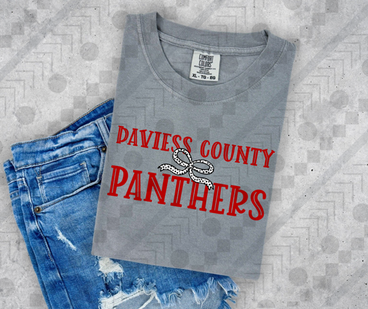 Daviess County Panthers Dalmatian Bow