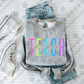 Teach Fourth Grade Neon Spaced