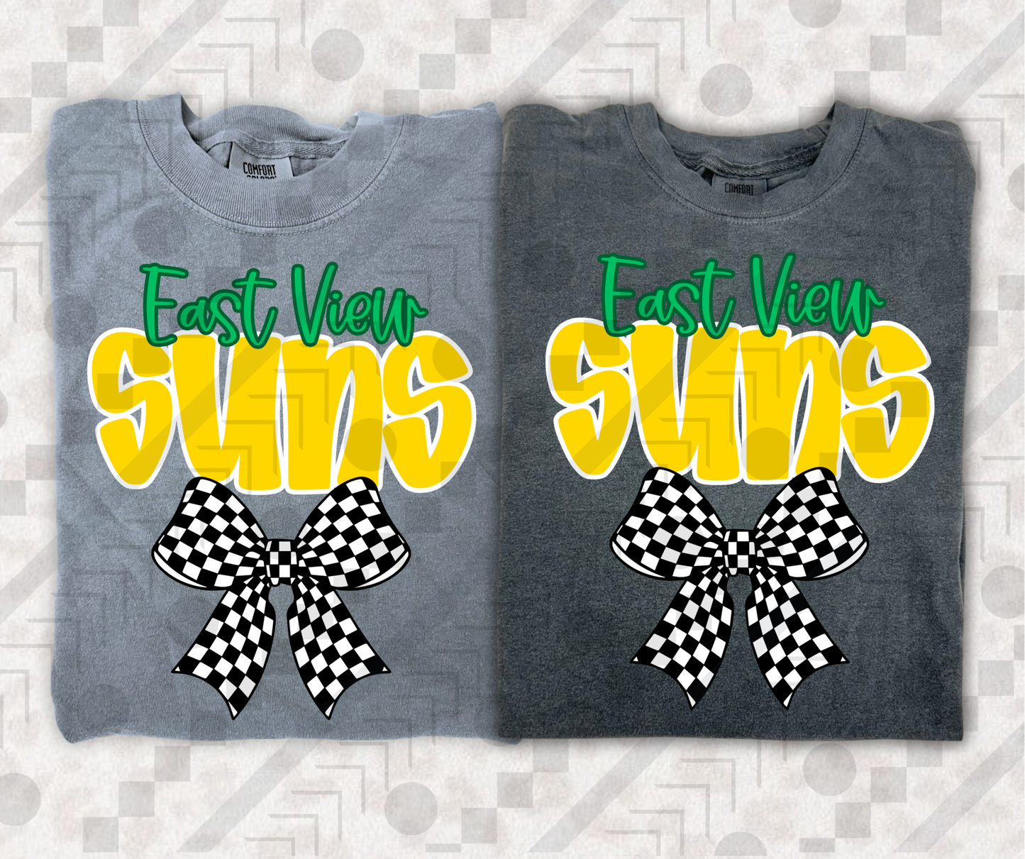 East View Suns Checker Bow