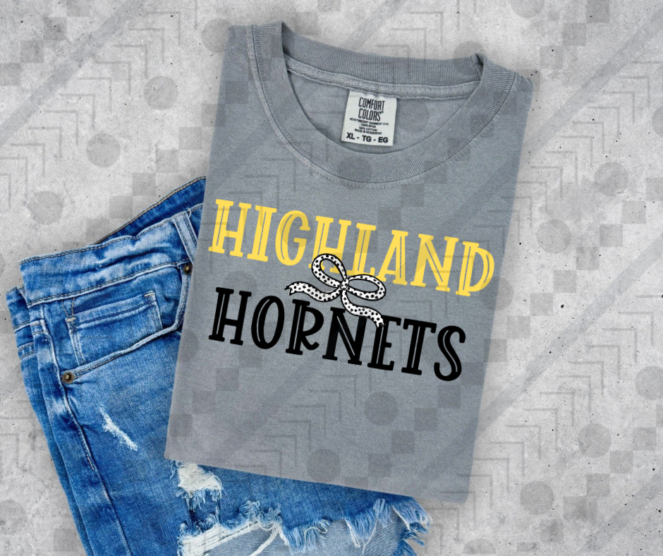 Highland Hornets Dalmatian Bow