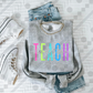Teach Social Studies Neon Spaced