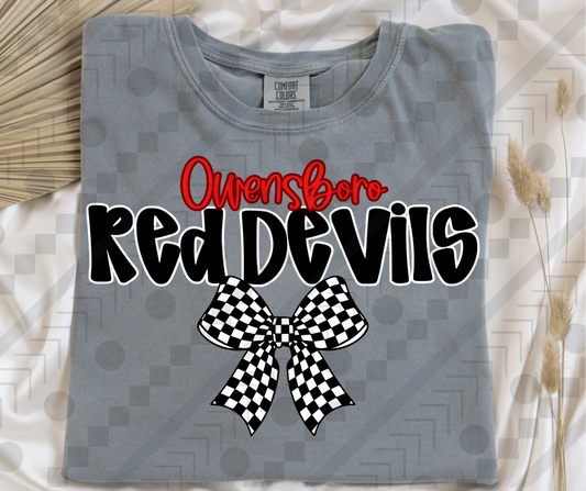 Owensboro Red Devils Checker Bow