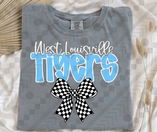 West Louisville Tigers Checker Bow