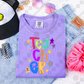 Teacher Stacked Retro Star