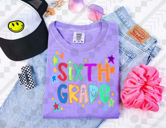 Sixth Grade Retro Star