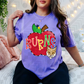 Burns Bobcats Striped Apple
