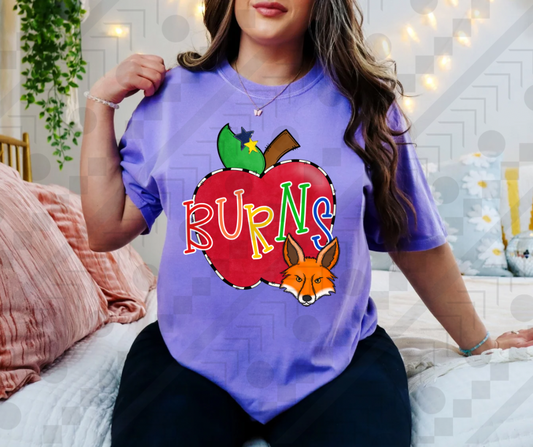 Burns Foxes Striped Apple