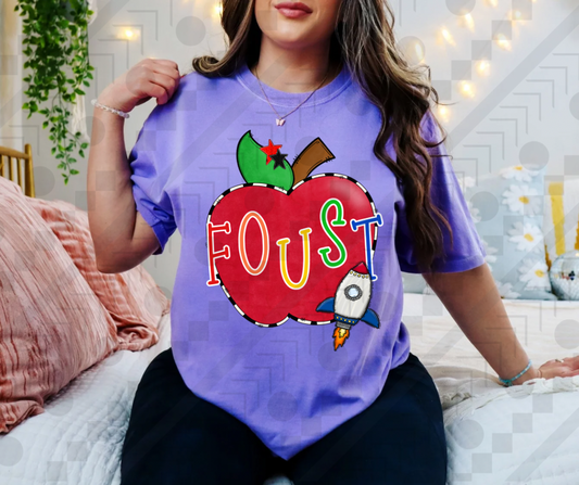 Foust Rockets Striped Apple