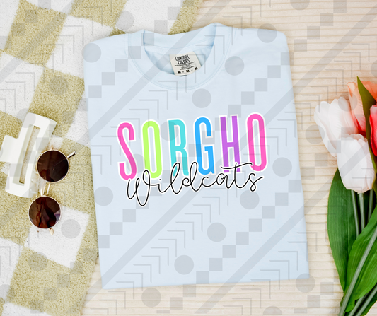 Sorgho Wildcats Neon Spaced