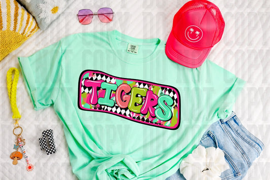 Tigers Diamond Gingham