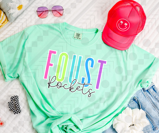 Foust Rockets Neon Spaced