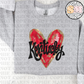 Kentucky Brushstroke Heart