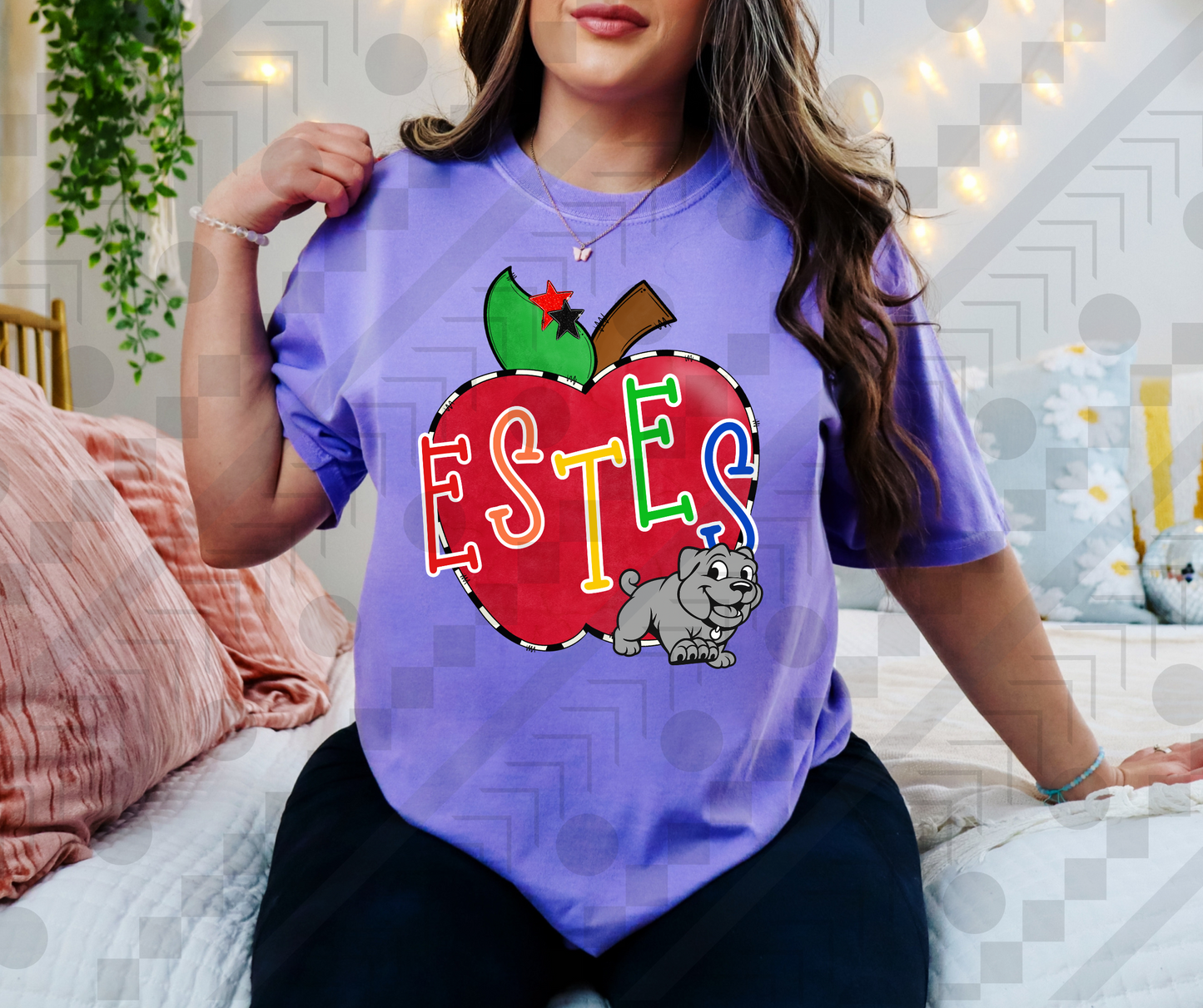 Estes Bulldogs Striped Apple (Copy)