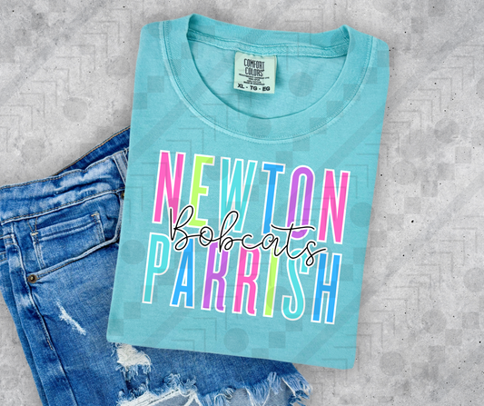 Newton Parrish Bobcats Neon Spaced