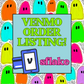 PAY VENMO NOW AVAILABLE HERE! THIS LISTING ALLOWS YOU TO PURCHASE VIA VENMO! PLEASE READ DESCRIPTION*