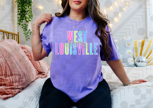 West Louisville Tigers Neon Spaced