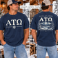 Winter ATO Fraternity Navy Comfort Colors Tee
