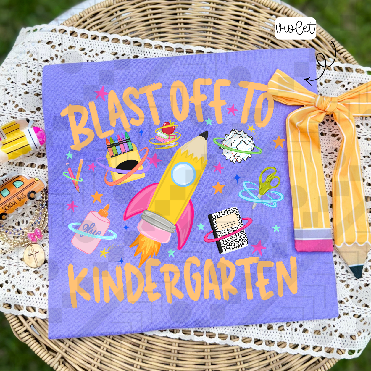 Blast Off To Grades (Tee, Sweatshirt, or Long-Sleeve)